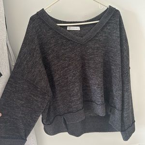 Sweater, Cropped, V-neck